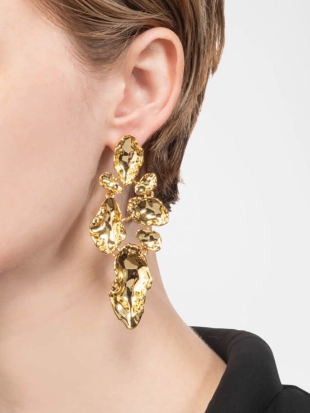 Alexis Bittar Brut Mosaic Statement Earrings - Picture 4 of 7